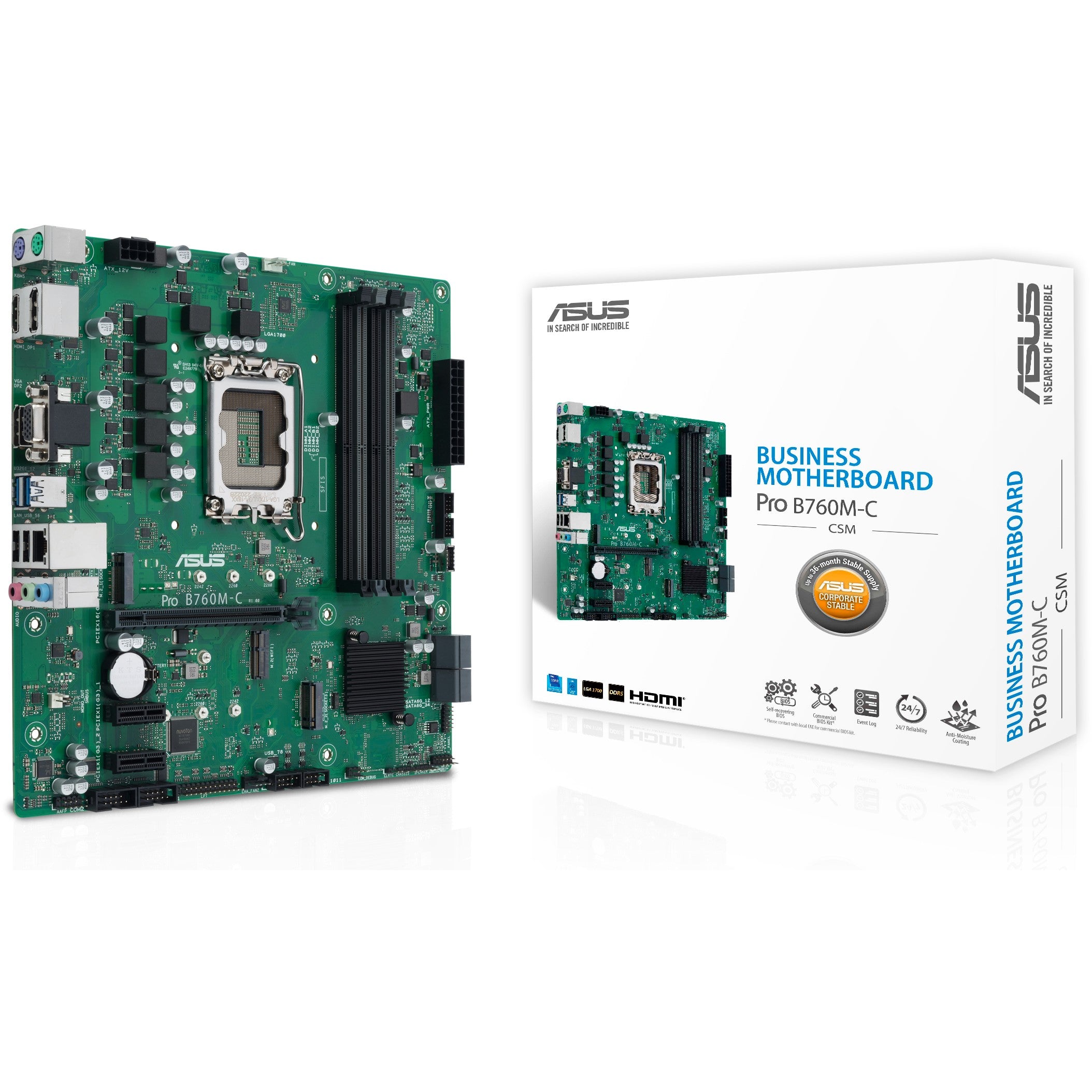 1700 ASUS PRO B760M-C-CSM