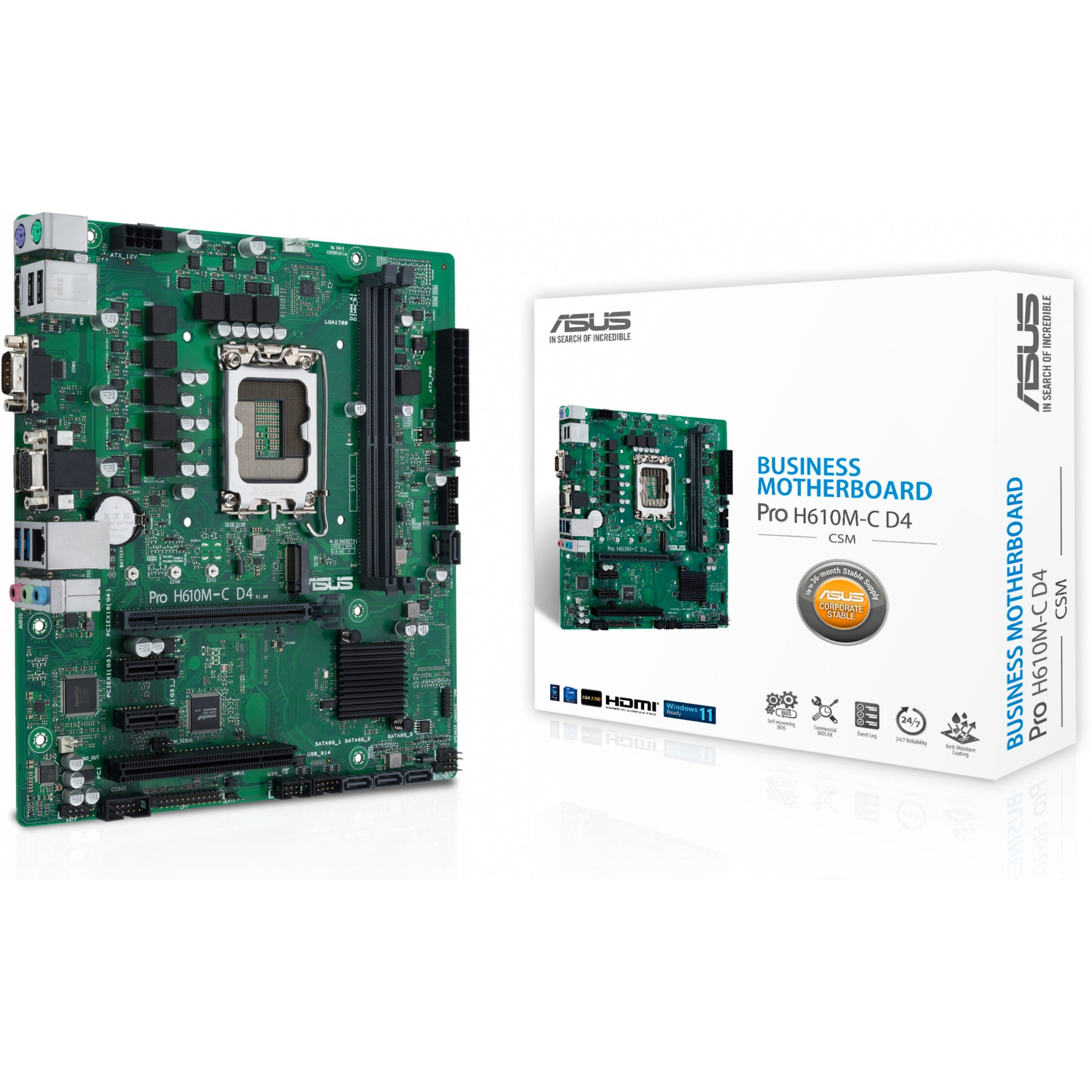 1700 ASUS PRO H610M-C-CSM DDR4