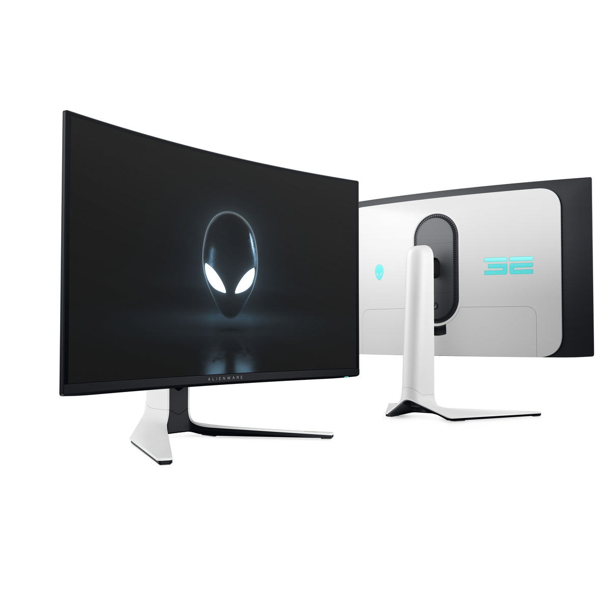 Alienware AW3225QF Computerbildschirm 81,3 cm (32") 3840 x 2160 Pixel 4K Ultra HD QD-OLED Schwarz, Weiß