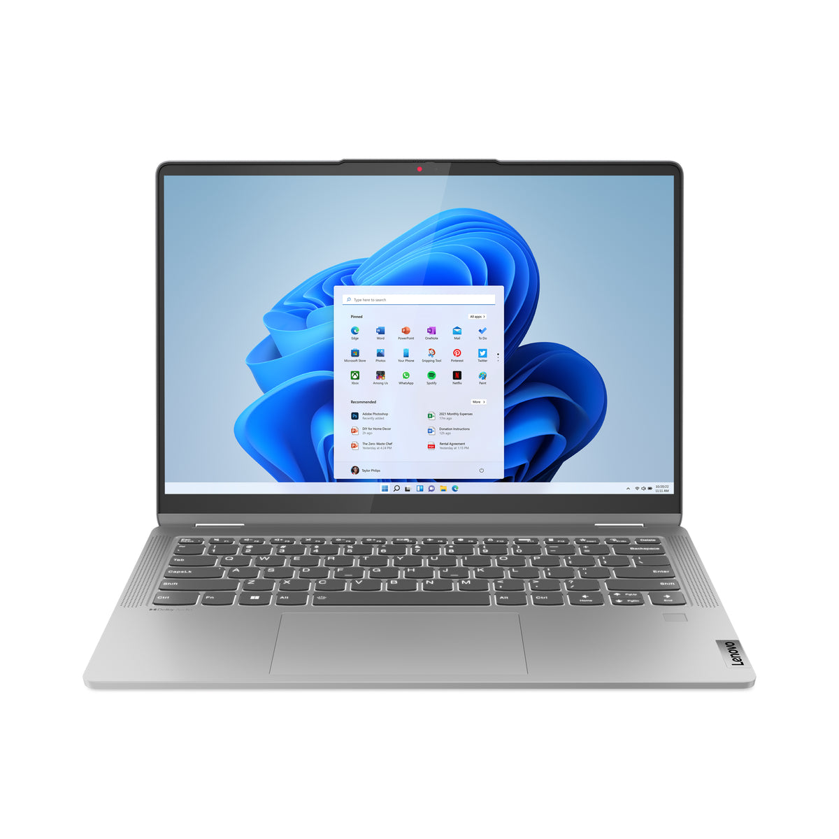 Lenovo IdeaPad Flex 5 14ABR8 AMD Ryzen™ 5 5625U Hybrid (2-in-1) 35,6 cm (14") Touchscreen WUXGA 16 GB LPDDR4x-SDRAM 512 GB SSD Wi-Fi 6 (802.11ax) Windows 11 Home Grau Deutsch