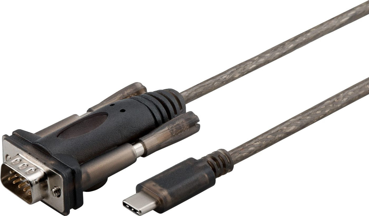 Microconnect USB3.1CRS232 Serien-Kabel Schwarz 1,5 m USB Typ-C