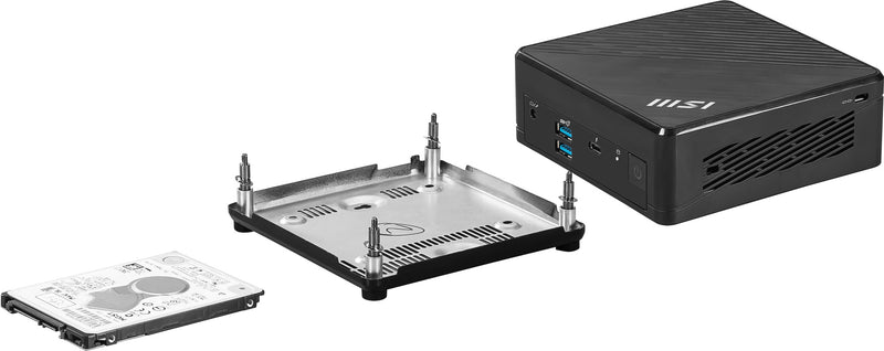 MSI Cubi 5 12M-283BAT PC/Workstation Barebone 0.66L sized PC Schwarz i5-1235U