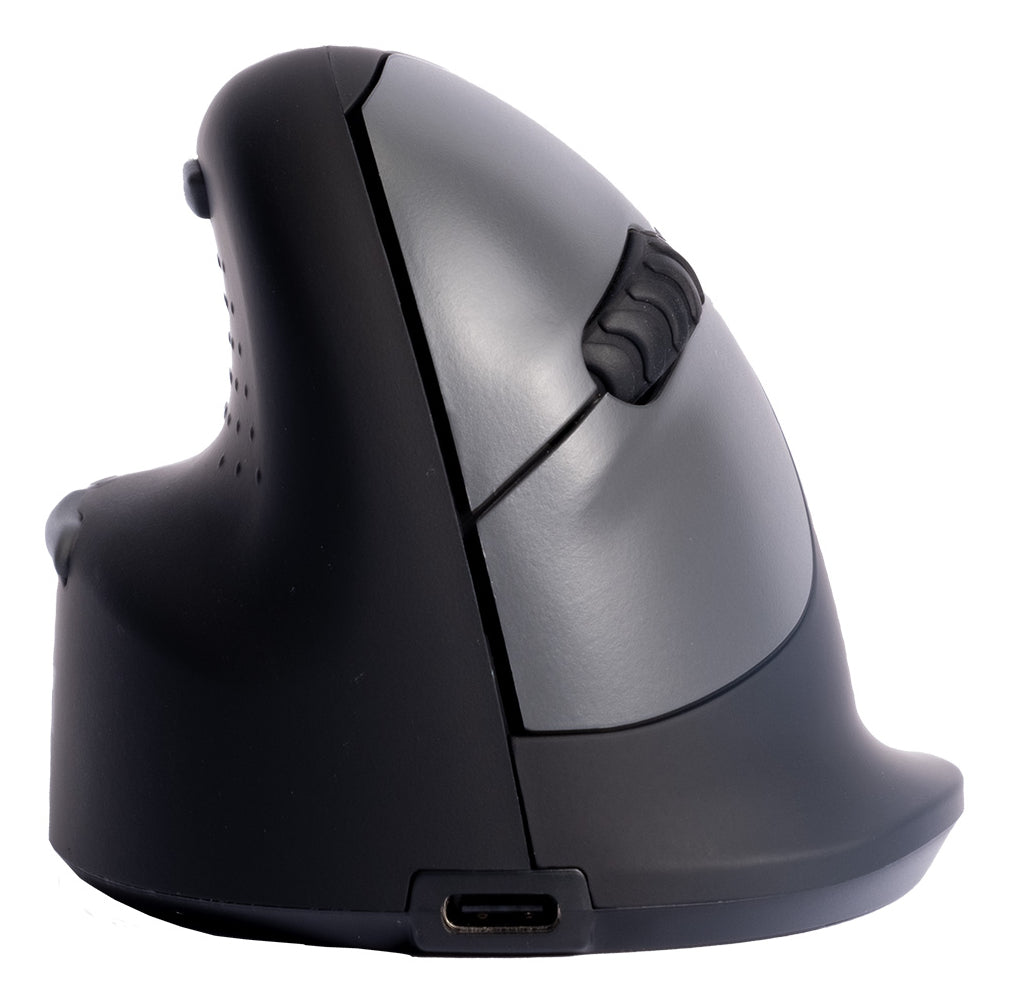 R-Go Tools Ergonomische Maus R-Go HE Break mit Pausensoftware, groß (Handlänge ≥ 185mm), für Linkshänder, bluetooth, schwarz