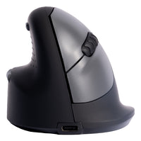 R-Go Tools Ergonomische Maus R-Go HE Break mit Pausensoftware, groß (Handlänge ≥ 185mm), für Linkshänder, bluetooth, schwarz