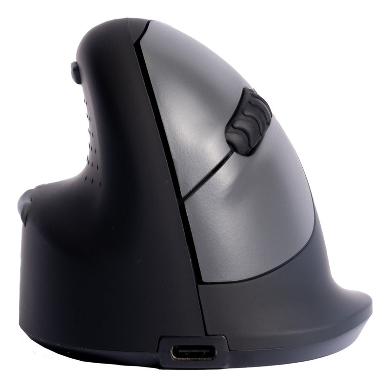 R-Go Tools Ergonomische Maus R-Go HE Break mit Pausensoftware, groß (Handlänge ≥ 185mm), für Linkshänder, bluetooth, schwarz
