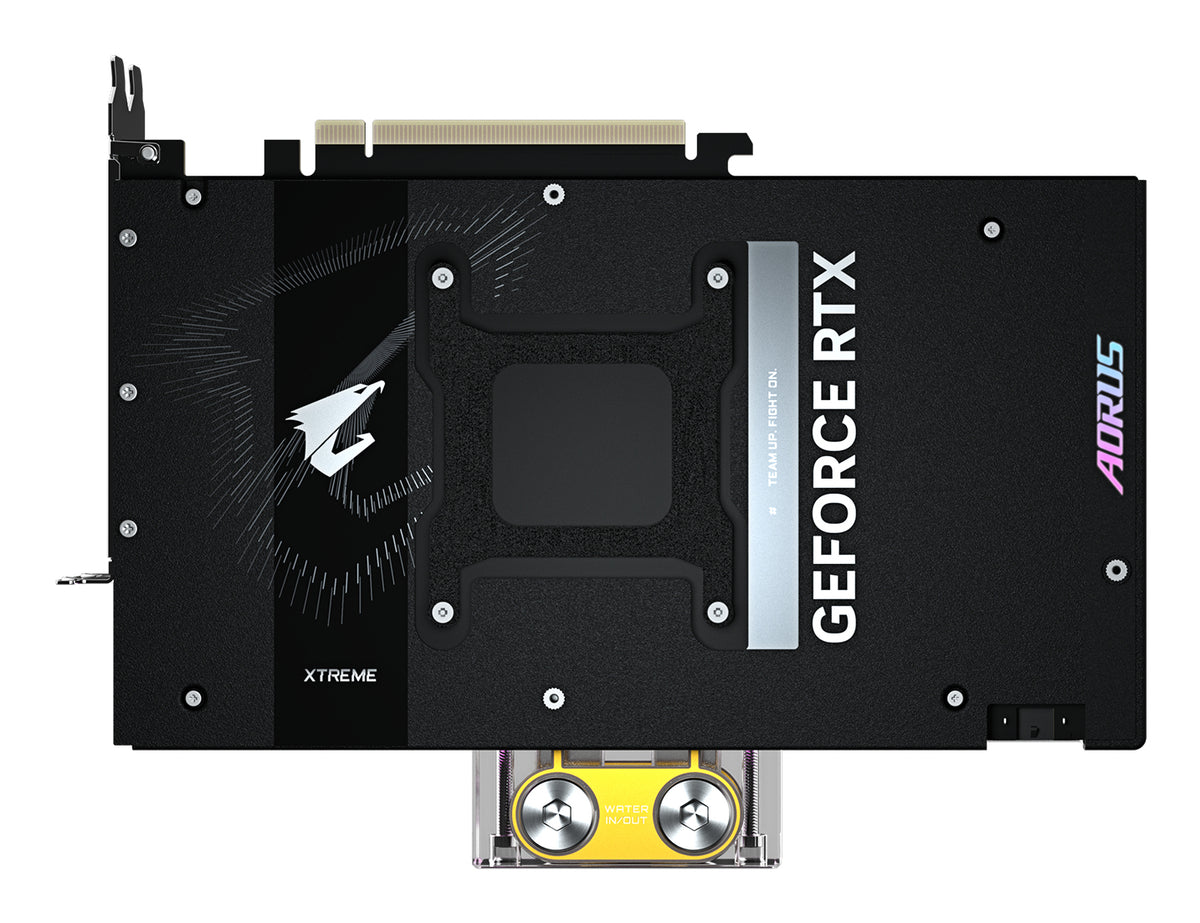 GIGABYTE AORUS GeForce RTX 5090 XTREME WATERFORCE WB 32G Grafikkarte - 32 GB GDDR7, 512 Bit, PCI-E 5.0, 2655 MHz Kernfrequenz, 3 x DP 2.1a, 1 x HDMI 2.1b, NVIDIA DLSS 4, GV-N5090AORUSX WB-32GD
