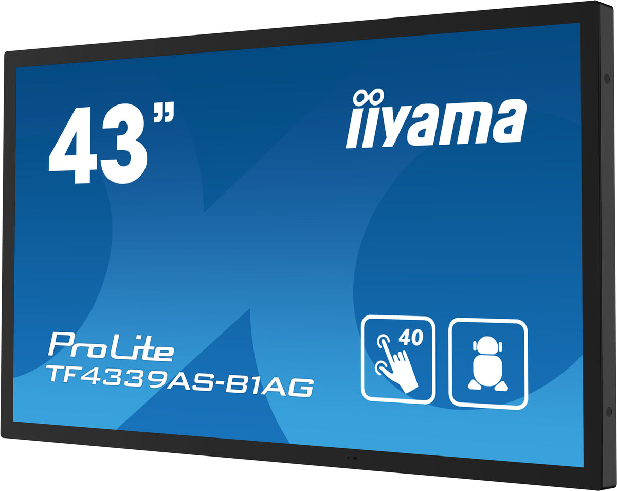 iiyama TF4339AS-B1AG Computerbildschirm 108 cm (42.5") 3840 x 2160 Pixel 4K Ultra HD LED Touchscreen Schwarz