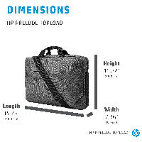 HP HP Prelude Top Load bis 39,6cm 15.6" Notebooktasche Grau – Ansicht 3