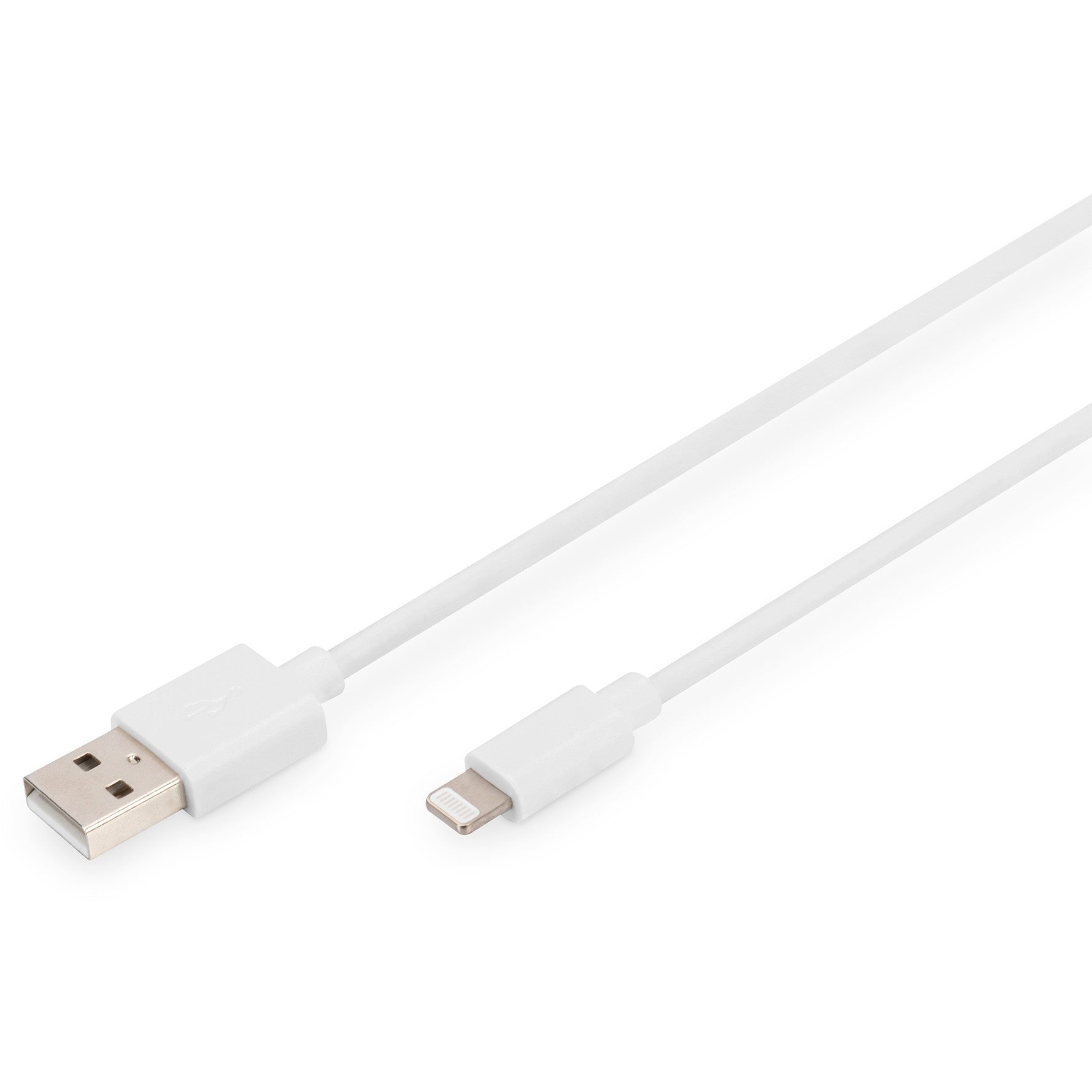 DIGITUS USB Kabel 2.0 A St. -> Lightning St.. MFI 2M weiß