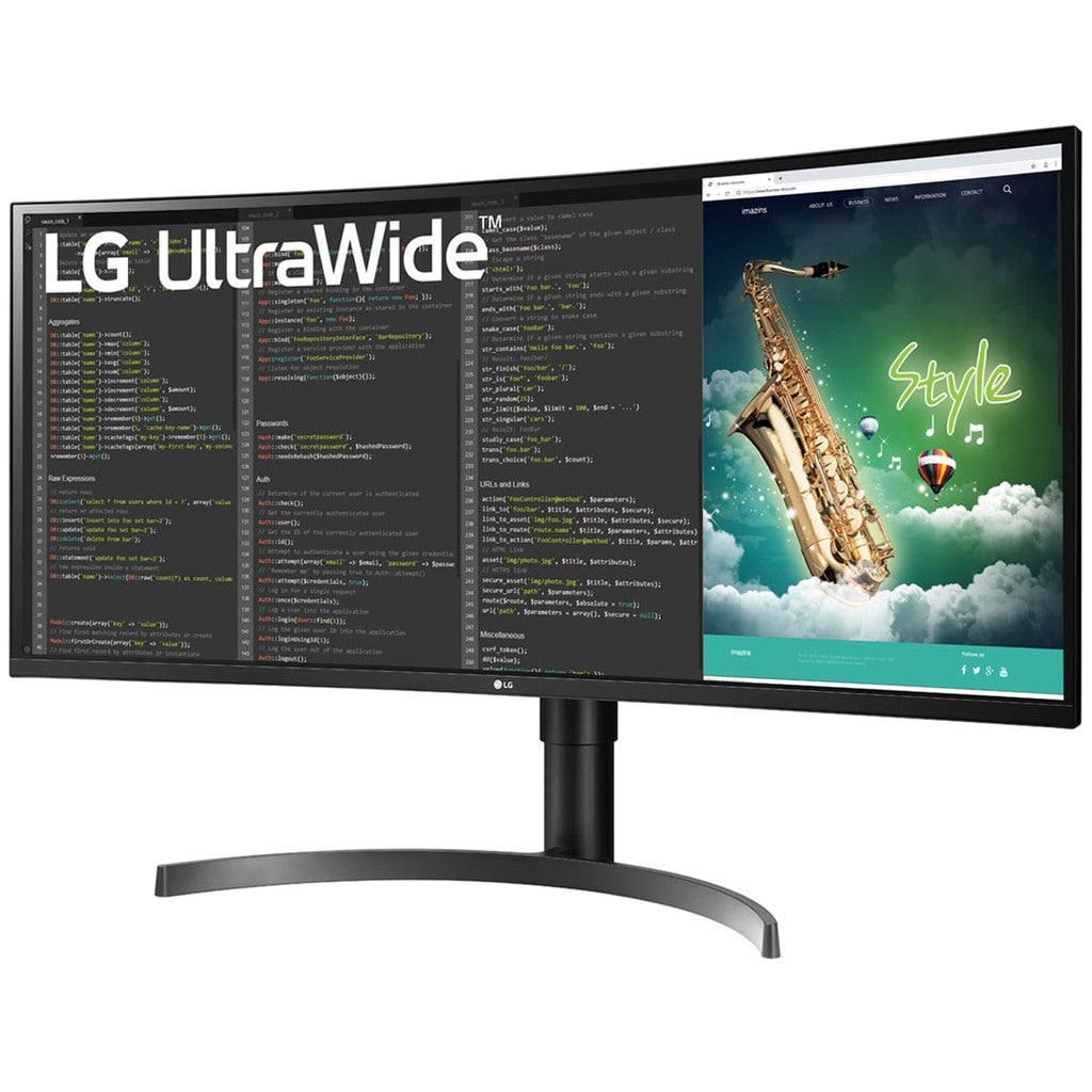 88.9cm/35'' (3440x1440) LG 35WN75CP-B Curved 21:9 5ms 2xHDMI DP USB-C VESA Speaker UWQHD