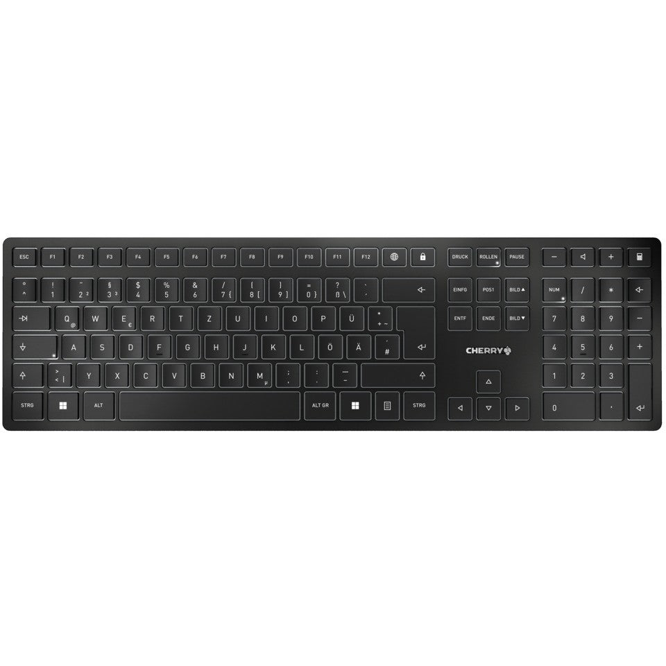 Cherry KW 9100 SLIM - Tastatur wireless silver QWERTZ DE