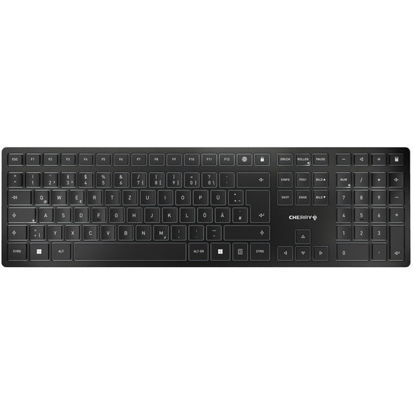 Cherry KW 9100 SLIM - Tastiera wireless argento QWERTZ DE