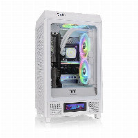 Thermaltake The Tower 200 Mini-ITX Tower White with Tempered Glass Side Panel and USB 3.2 Gen 2 Type-C