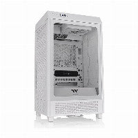 Thermaltake The Tower 200 Mini-ITX Tower White with Tempered Glass Side Panel and USB 3.2 Gen 2 Type-C