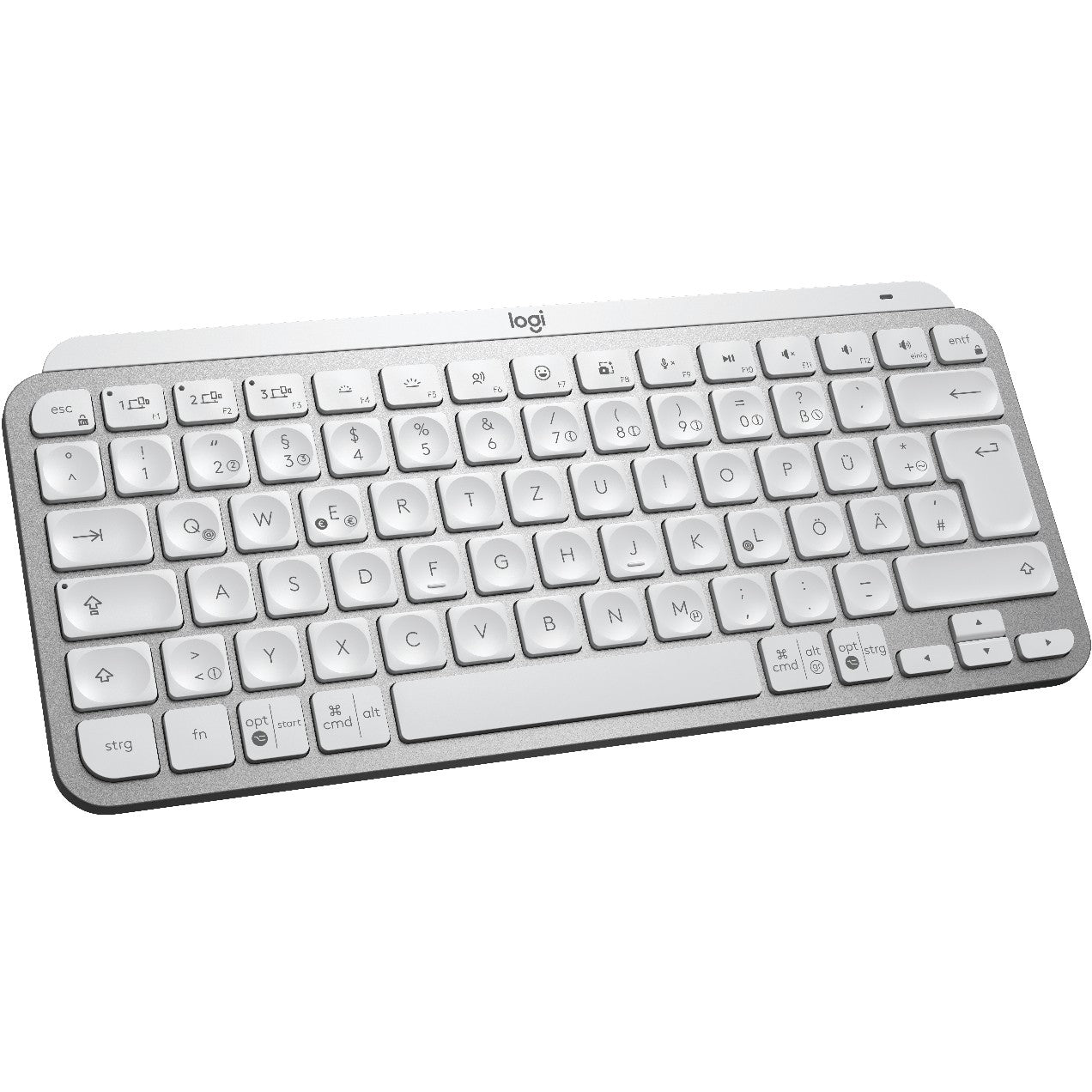 Logitech MX Keys Mini - Tastatur - Hintergrundbeleuchtung Pale Gray