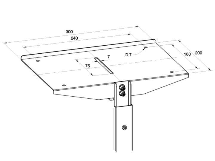 Multibrackets 5422 Zubehör für Monitorhalterung