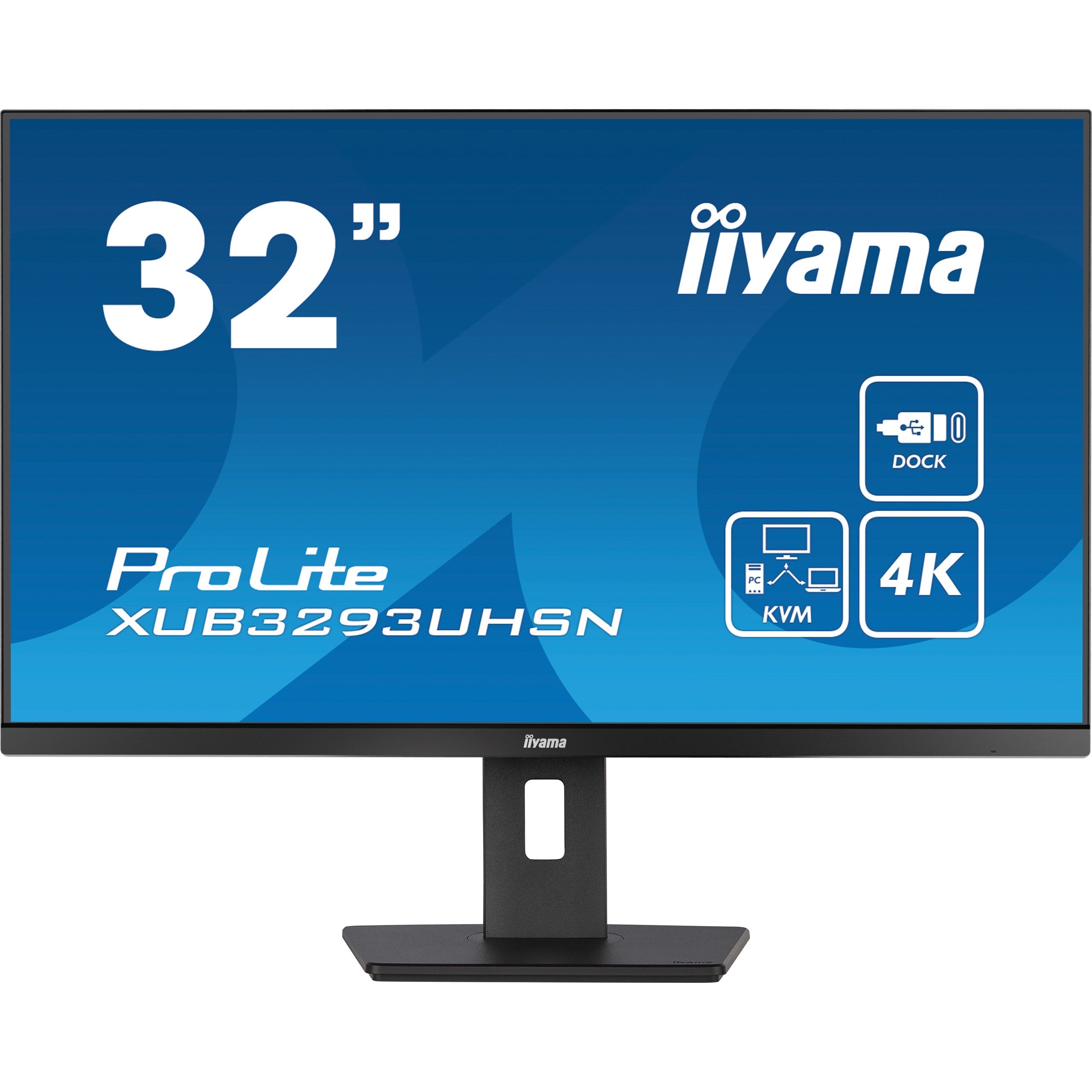 81.3cm/32'' (3840x2160) iiyama LCD Business XUB3293UHSN-B5 IPS 4ms HDMI DisplayPort USB-C UHD Black