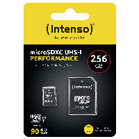 Intenso microSD 256GB UHS-I Perf CL10| Performance Klasse 10