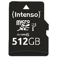 Intenso microSD 512GB UHS-I Perf CL10| Performance Klasse 10