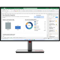 68.6cm /27" (2560x1440) Lenovo ThinkVision P27h-30 4ms DP USB-C Black