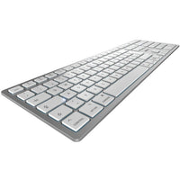 Cherry KW 9100 SLIM - Tastatur wireless white QWERTZ DE mit Mac-Layout