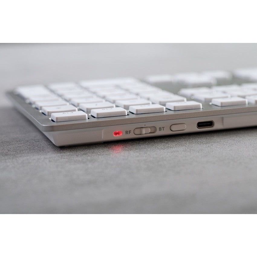 Cherry KW 9100 SLIM - Tastatur wireless white QWERTZ DE mit Mac-Layout