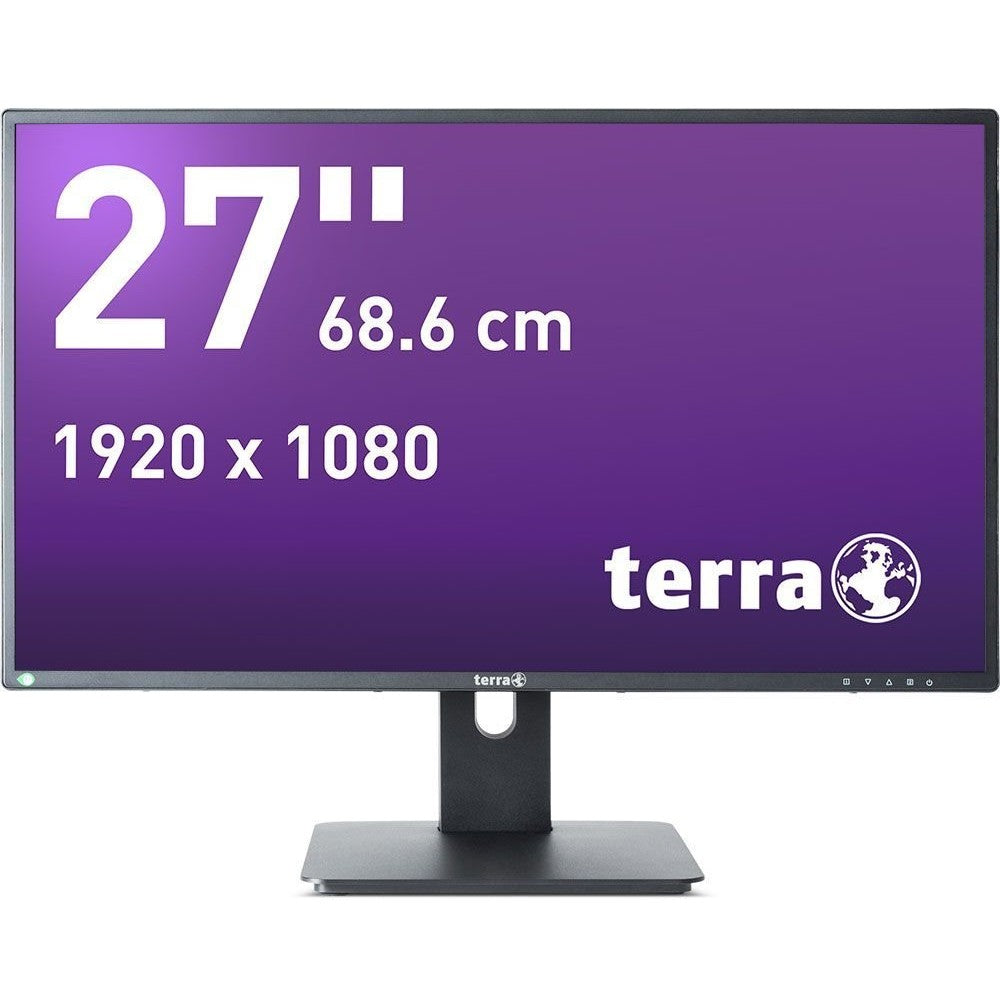 68.6cm/27'' (1920x1080) TERRA 2756W PV V3 16:9 5ms HDMI DVI DisplayPort VESA Pivot Speaker FullHD Black