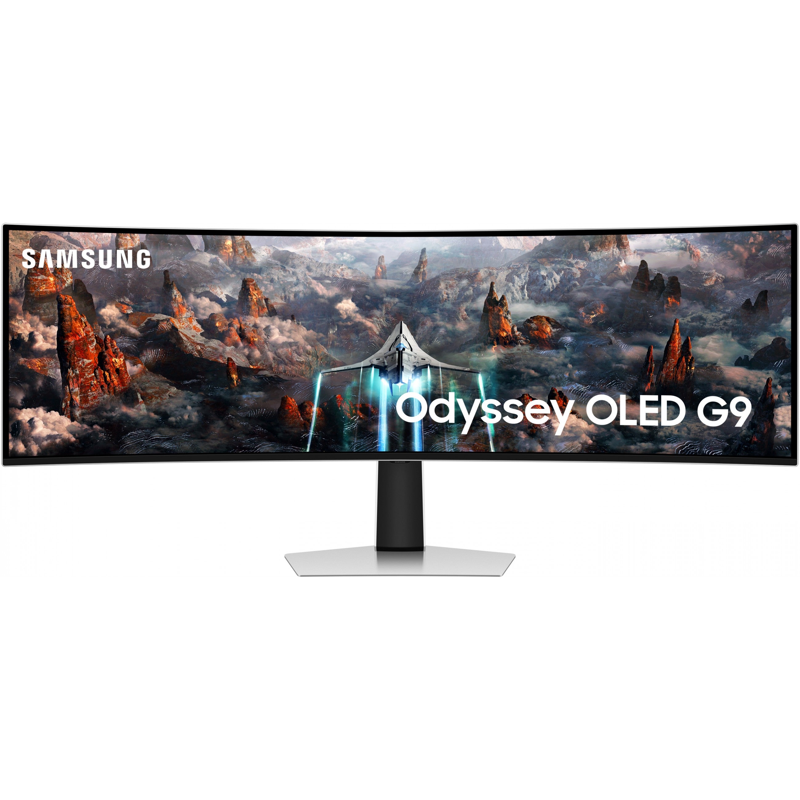 124cm/49" (5120x1440) Samsung Odyssey G9 S49CG934SU Curved OLED DualQuadHD 240Hz DisplayHDR400 0.03ms DP MicroHDMI HDMI Speaker Silver