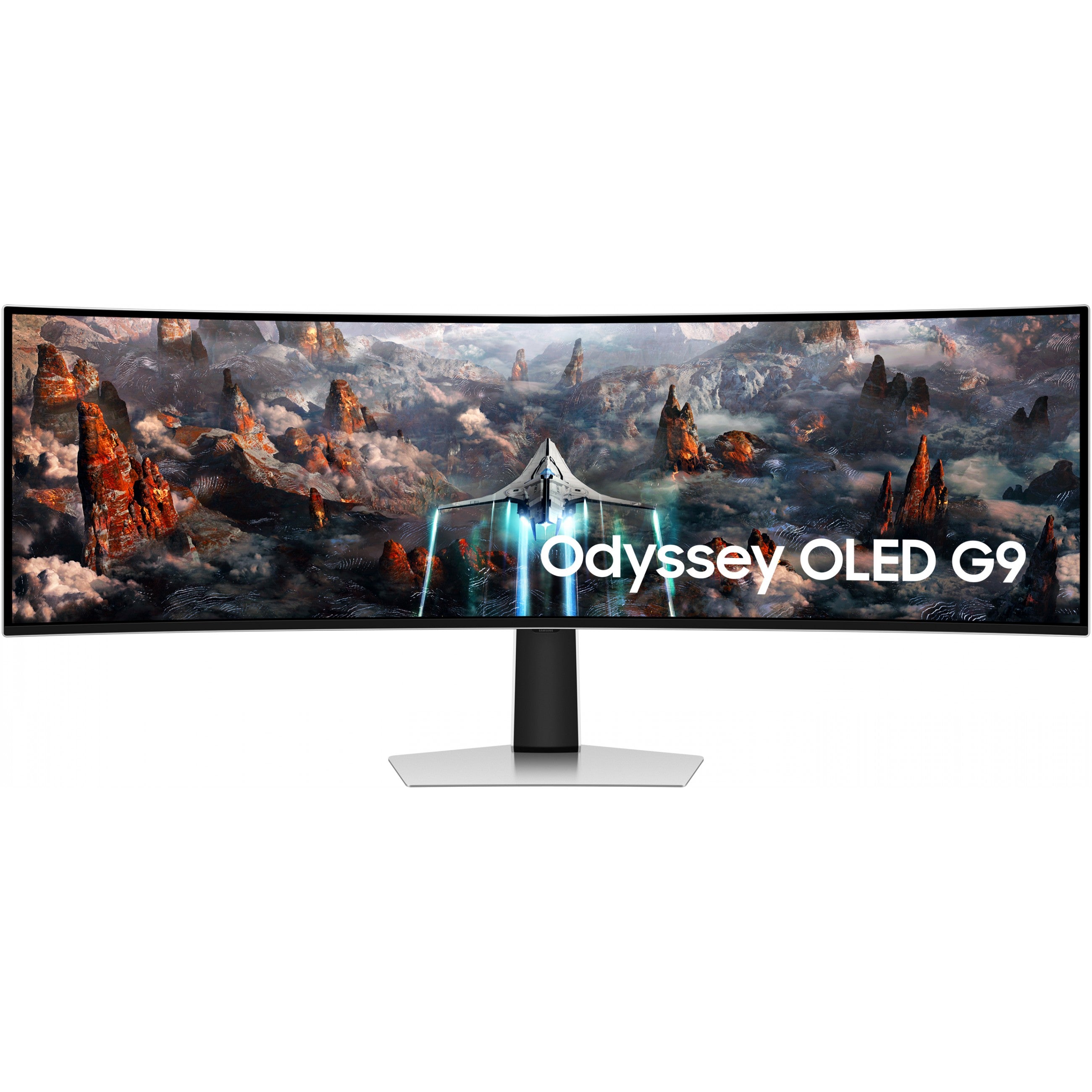 124cm/49" (5120x1440) Samsung Odyssey G9 S49CG934SU Curved OLED DualQuadHD 240Hz DisplayHDR400 0.03ms DP MicroHDMI HDMI Speaker Silver