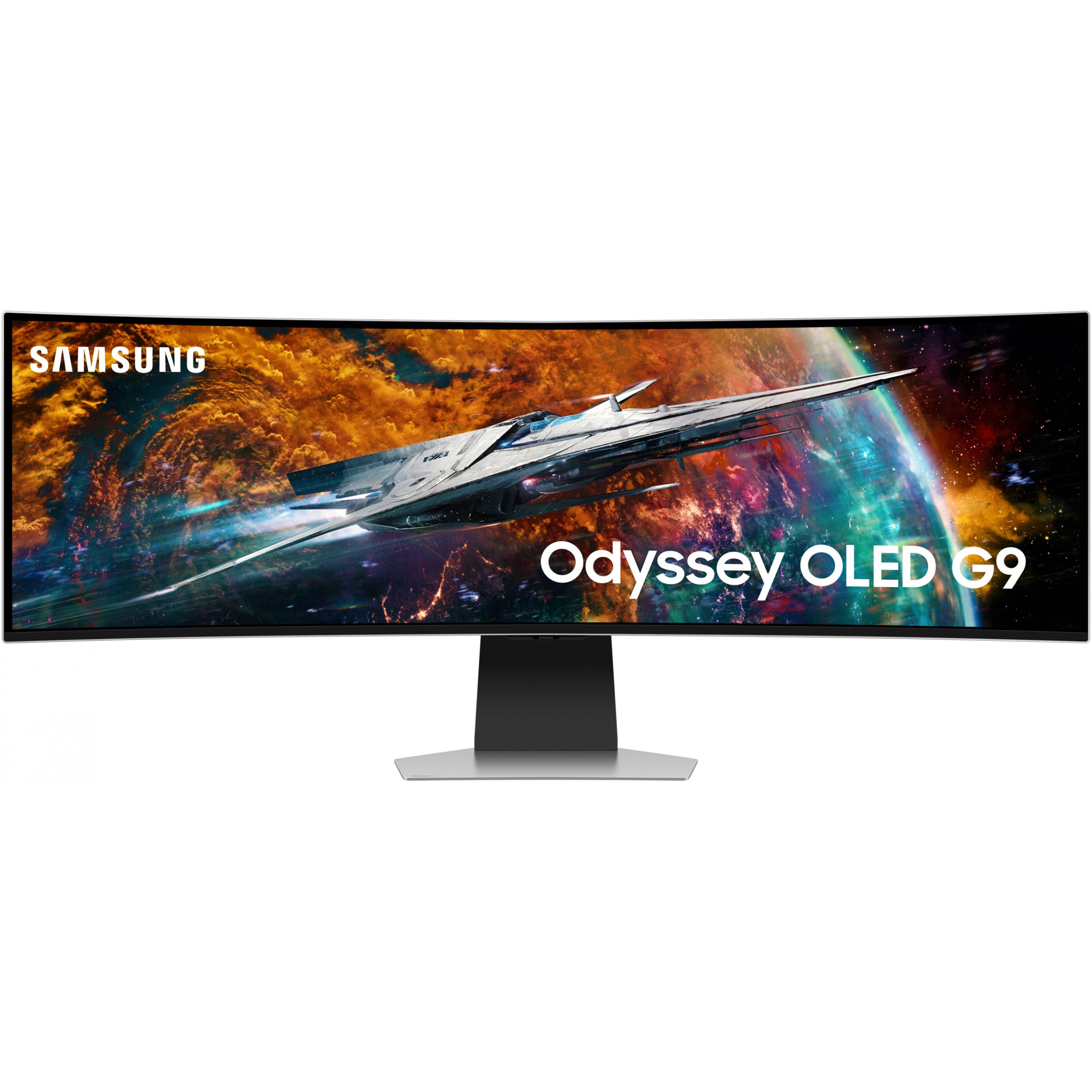 124cm/49" (5120x1440) Samsung Odyssey OLED G9 S49CG954SU UWQHD 240Hz curved 0.03ms 2xUSB-C MiniDP MicroHDMI HDMI LS Silver