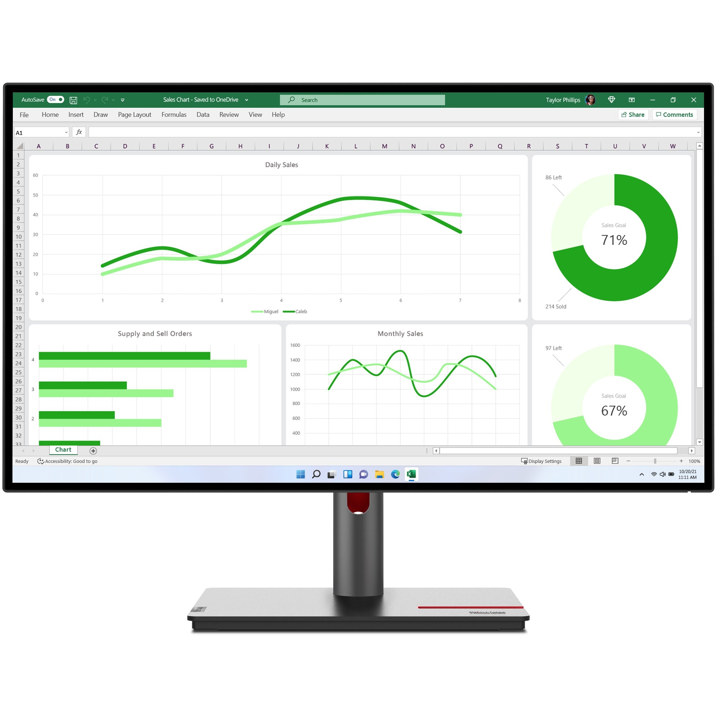 68.6cm/27" (2560x1440) Lenovo ThinkVision P27q-30 16:9 QHD IPS 4ms 60Hz HDMI DP Pivot Black