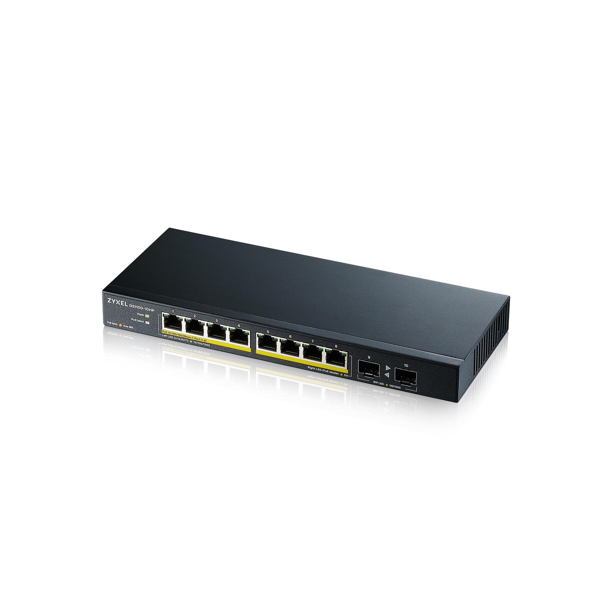 ZyXEL GS1100-10HP v2, 10Port-PoE+Switch