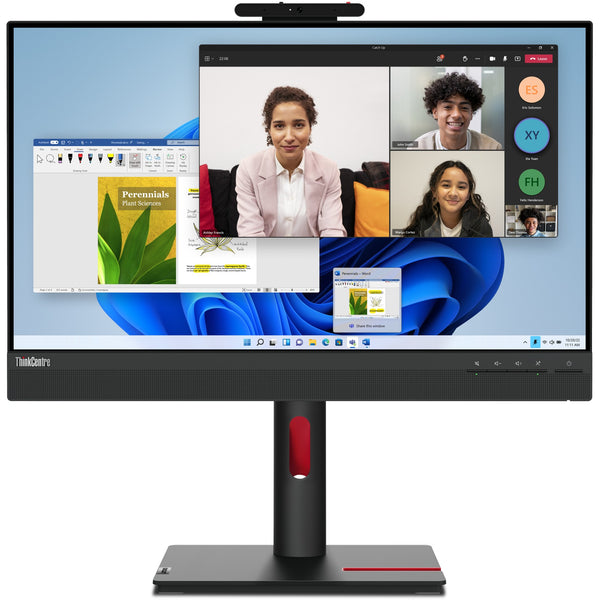 60,5 cm/23,8" (1920x1080) Lenovo ThinkCentre Tiny-in-One 24 Gen 5 16:9 FHD IPS Tactile 60 Hz 4 ms HDMI DP Haut-parleur Noir