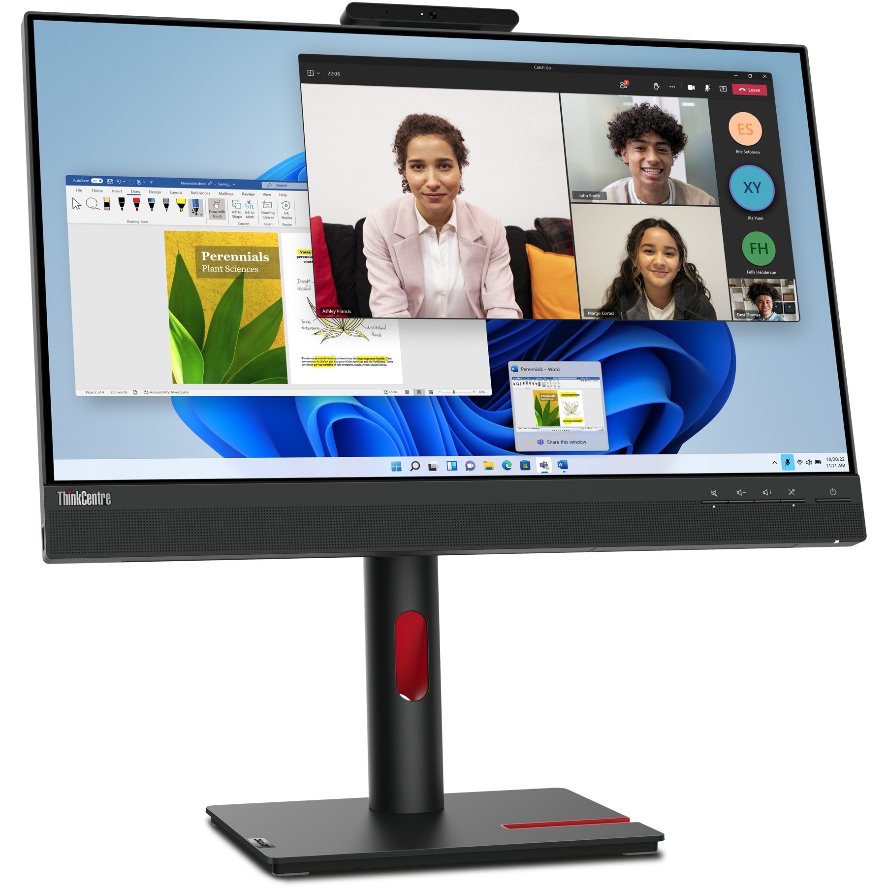 60.5cm/23.8" (1920x1080) Lenovo ThinkCentre Tiny-in-One 24 Gen 5 16:9 FHD IPS Touch 60Hz 4ms HDMI DP Speaker Black