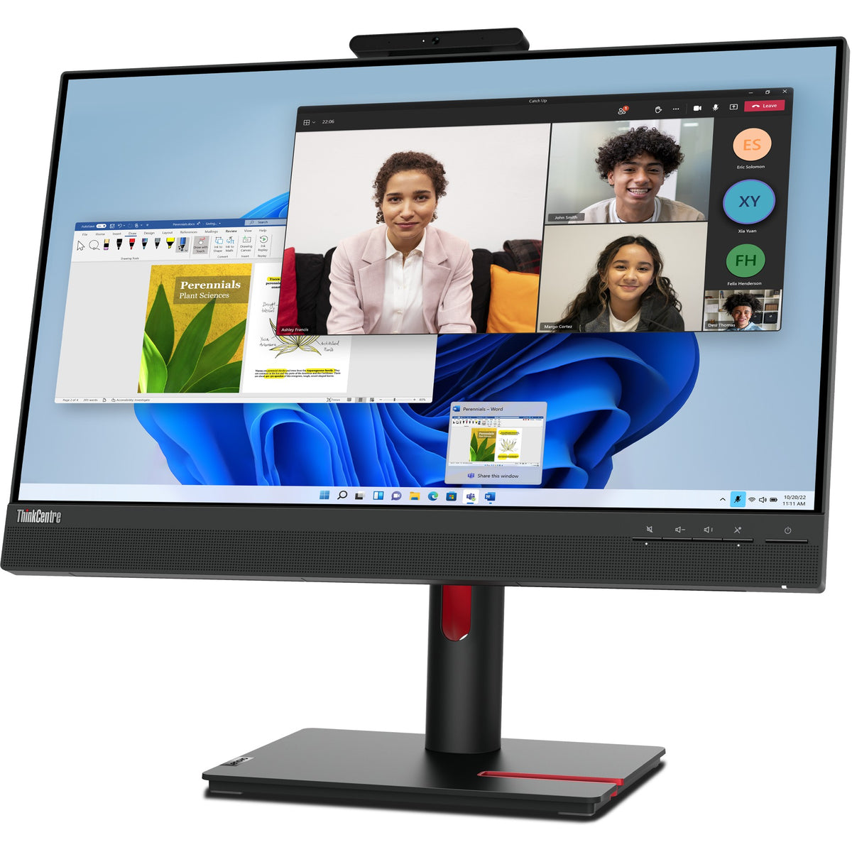 60.5cm/23.8" (1920x1080) Lenovo ThinkCentre Tiny-in-One 24 Gen 5 16:9 FHD IPS Touch 60Hz 4ms HDMI DP Speaker Black