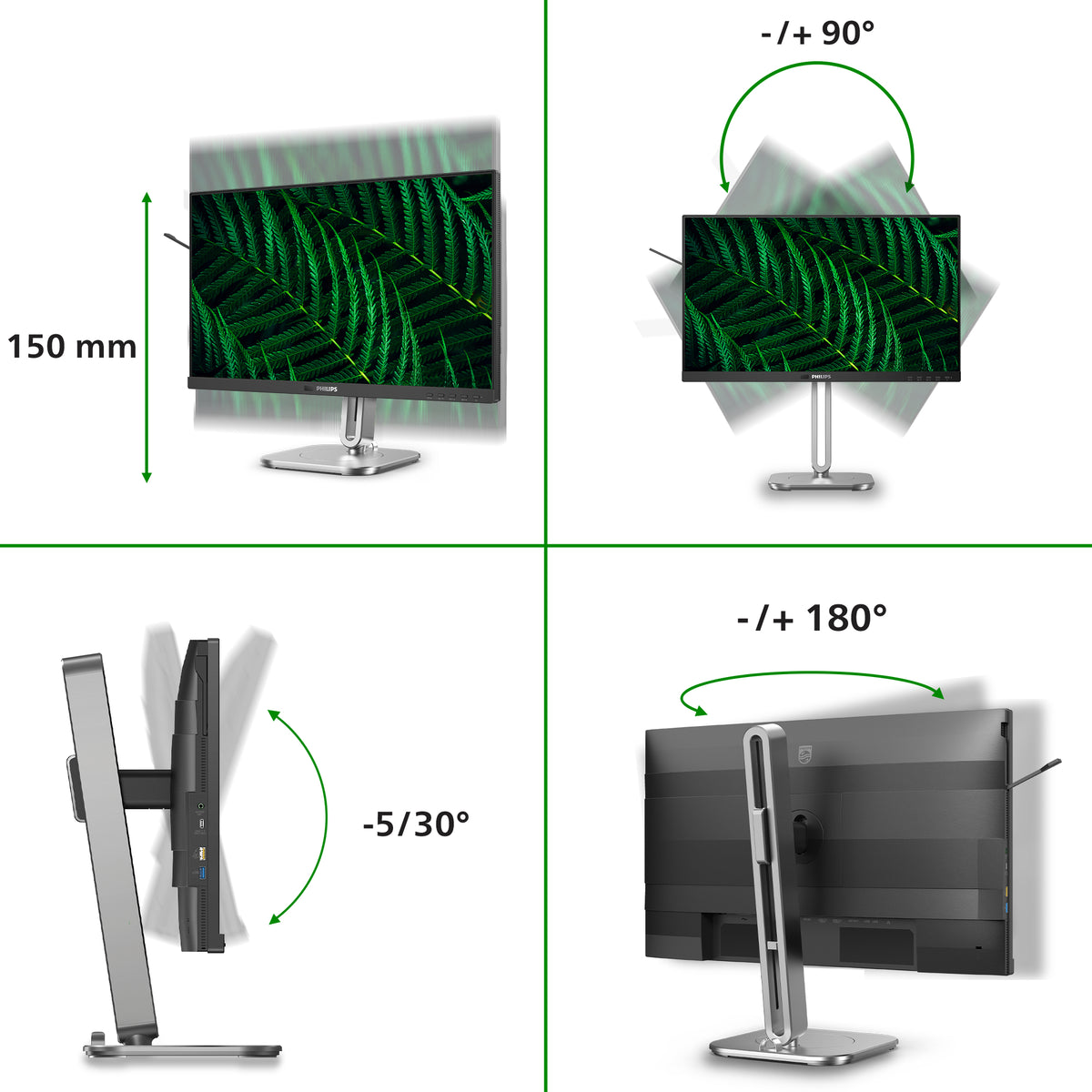 Philips 5000 series 24B2G5301/00 Computerbildschirm 60,5 cm (23.8") 1920 x 1080 Pixel Full HD LCD Schwarz