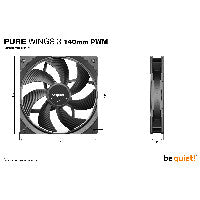 be quiet! 140mm be quiet! Pure Wings 3 PWM – Ansicht 5