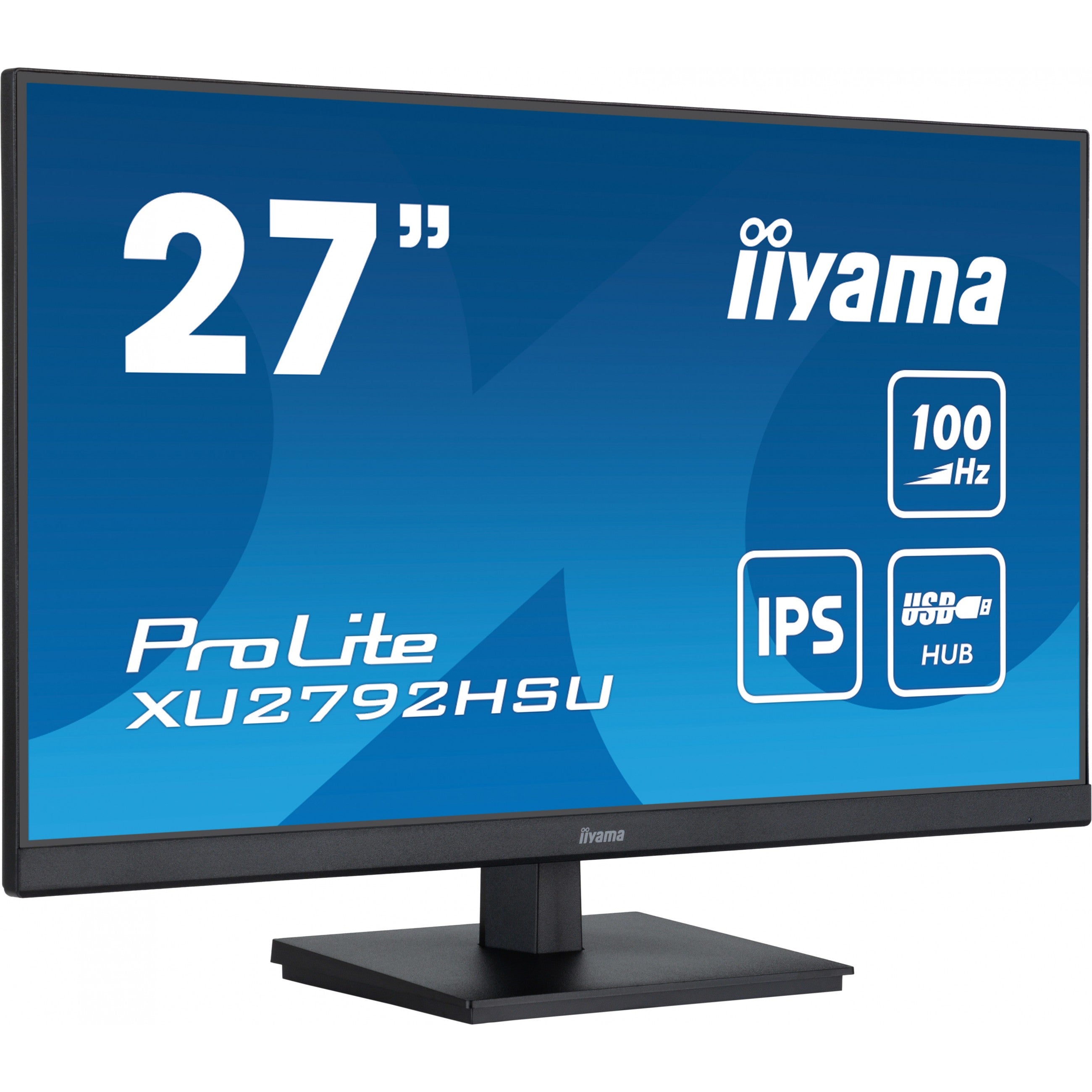 68.6cm/27" (1920x1080) Iiyama ProLite XU2792HSU-B6 16:9 FHD IPS 100Hz 0.4ms HDMI DP USB VESA Speaker Black