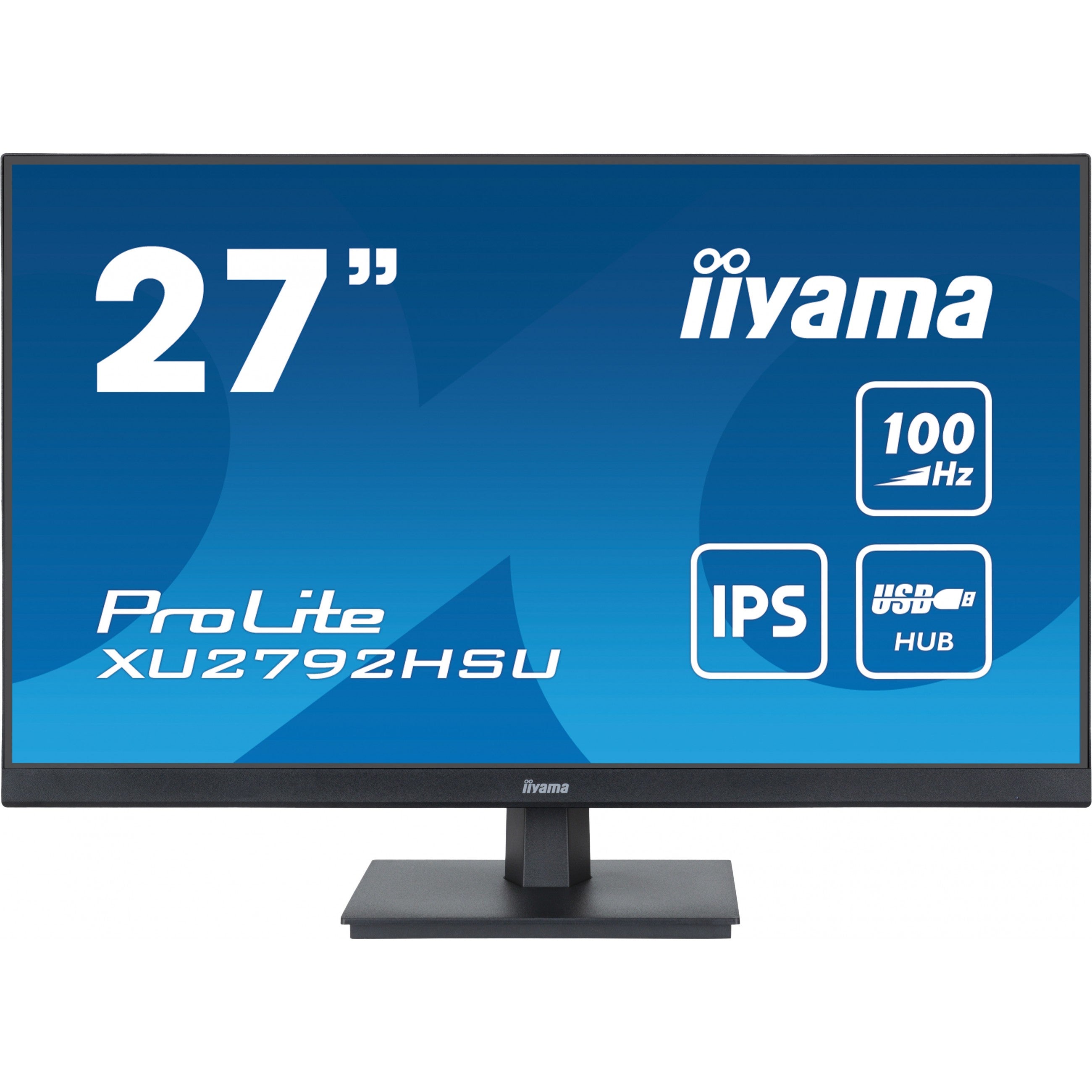 68.6cm/27" (1920x1080) Iiyama ProLite XU2792HSU-B6 16:9 FHD IPS 100Hz 0.4ms HDMI DP USB VESA Speaker Black