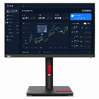 Lenovo 54,6cm/21,5" (1920x1080) Lenovo ThinkVision T22i-30 16:9 FHD IPS 60Hz 4ms HDMI VGA DP USB Pivot Black – Ansicht 2