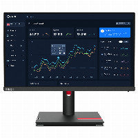 Lenovo 54,6cm/21,5" (1920x1080) Lenovo ThinkVision T22i-30 16:9 FHD IPS 60Hz 4ms HDMI VGA DP USB Pivot Black