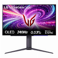 LG 68,6cm/27" (2560x1440) LG Ultragear 27GS95QE-B 16:9 QHD OLED Gaming 0,03ms 240Hz HDR10 HDMI DP USB Privot Black