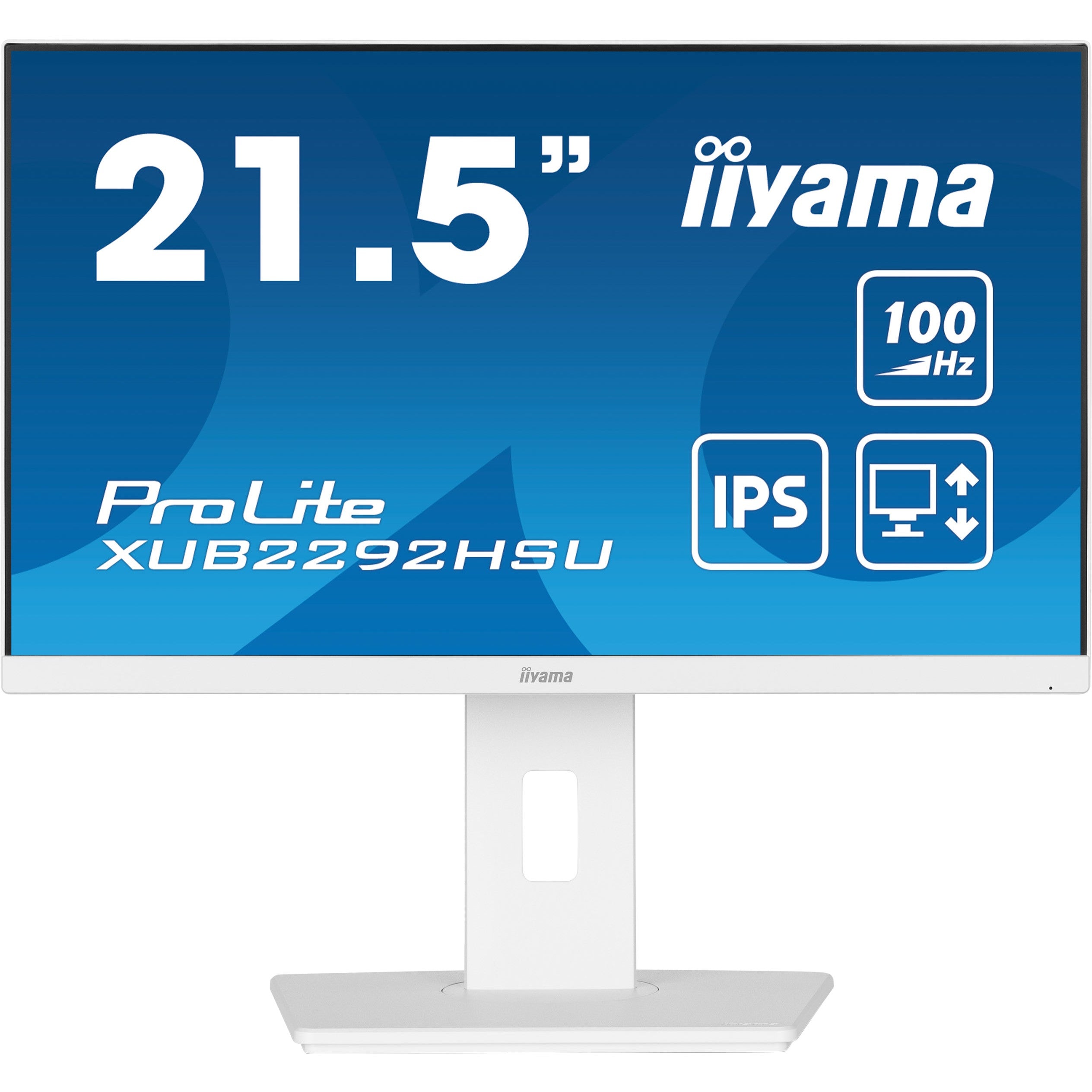 54.6cm/21.5" (1920x1080) Iiyama ProLite XUB2292HSU-W6 16:9 FHD IPS 100Hz 0.4ms HDMI DP USB LS White