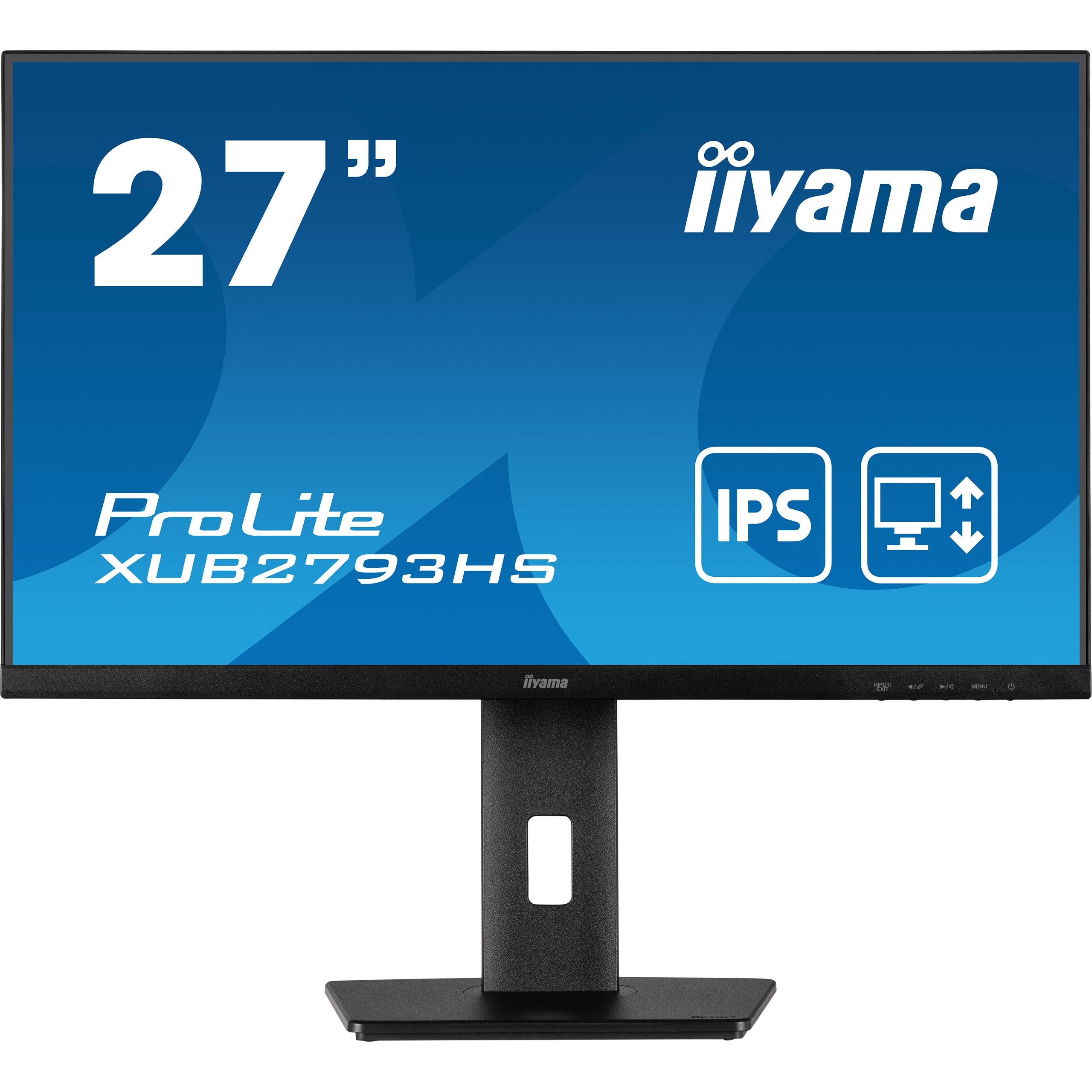68.5cm/27" (1920x1080) Iiyama Prolite XUB2793HS-B6 16:9 FHD IPS 100Hz 1ms HDMI DP LS Pivot VESA Black