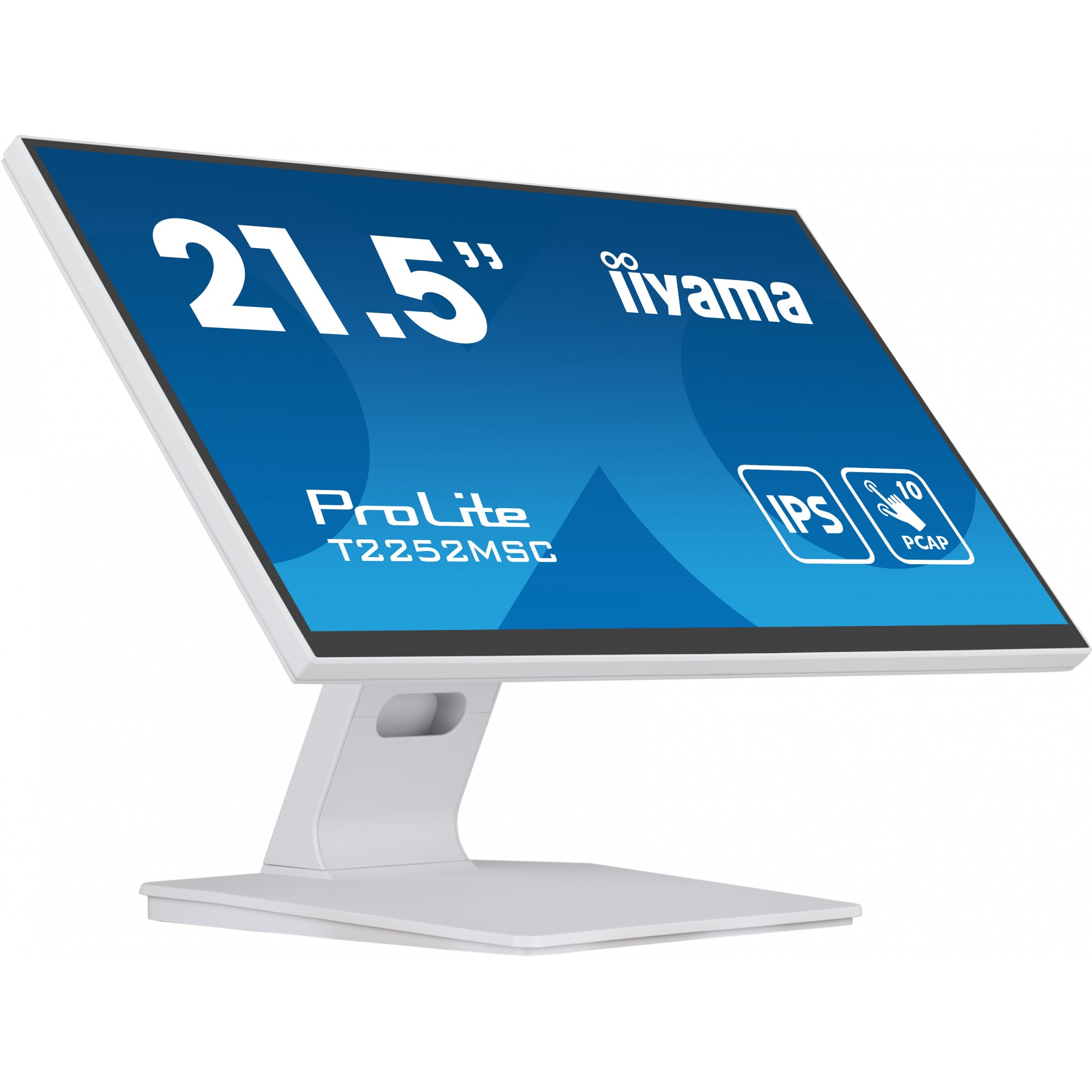 54.5cm/21.5" (1920x1080) iiyama ProLite T2252MSC-W2 16:9 FHD IPS Touch 5ms HDMI DP Speaker White