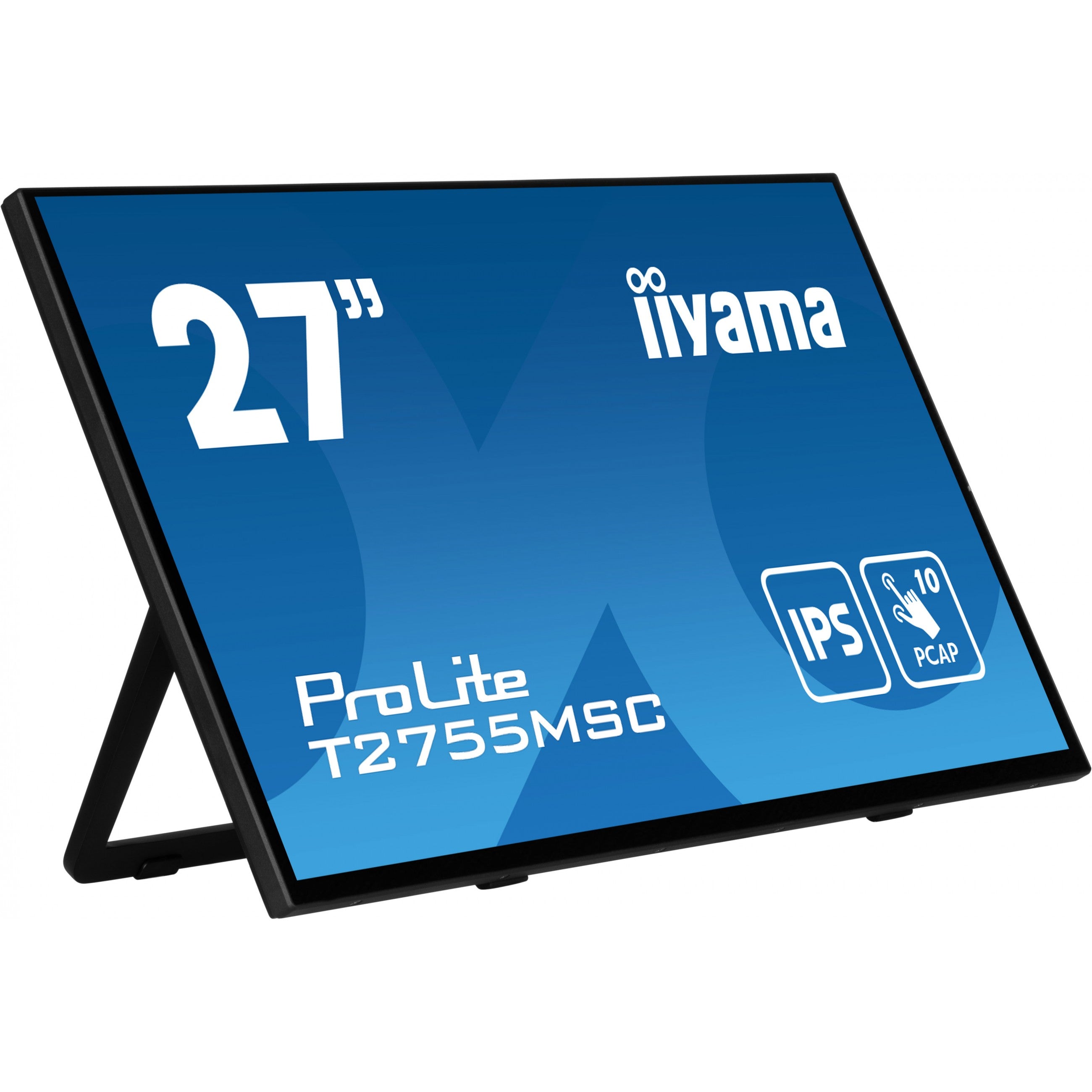 68.6cm/27" (1920x1080) iiyama ProLite T2755MSC-B1 16:9 FHD IPS Touch 5ms 60Hz HDMI DP USB Speaker Black