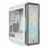 Corsair iCUE 5000T RGB ATX Mid Tower White / Gray with Tempered Glass Side Panel, USB 3.2 Gen 2 Type-C, USB 3.2 Gen 1 Type-A