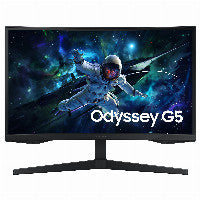 Samsung 68,6cm/27" (2560x1440) Samsung Odyssey G5 S27CG552EU 16:9 QHD Curved 1ms 165Hz HDR10 HDMI DP Black – Ansicht 2