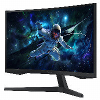 Samsung 68,6cm/27" (2560x1440) Samsung Odyssey G5 S27CG552EU 16:9 QHD Curved 1ms 165Hz HDR10 HDMI DP Black – Ansicht 3