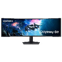Samsung 124cm/49" (5120x1440) Samsung Odyssey G9 S49CG950EU 32:9 DQHD HDR1000 Curved 1ms 240Hz HDMI DP Black